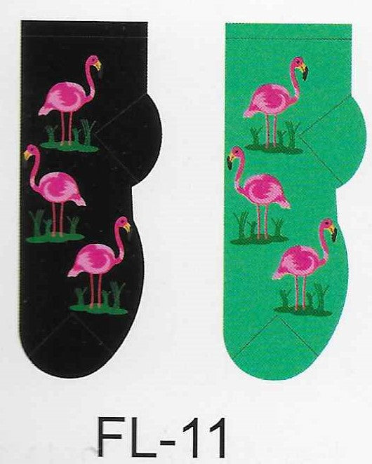 Flamingos No Show Socks  FL-11