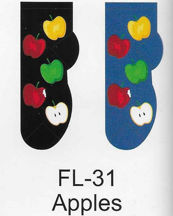 Apples No Show Socks   FL-31