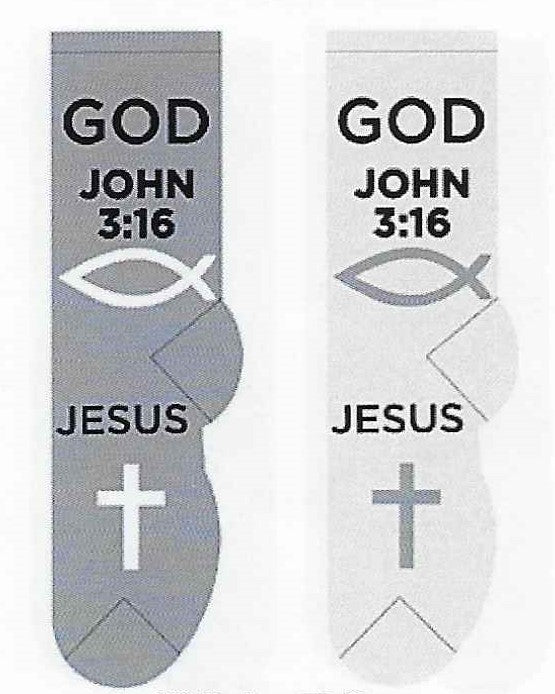 Religious GOD John 3:16 Men's Socks  FM-52
