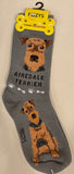 Airedale Terrier Canine Collection Socks   FCC-42   ON SALE NOW