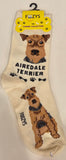 Airedale Terrier Canine Collection Socks   FCC-42   ON SALE NOW