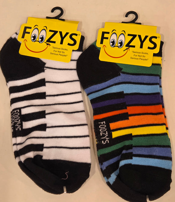 Colorful Piano Keys No Shows / Low Cut / Ankle Socks FL-50