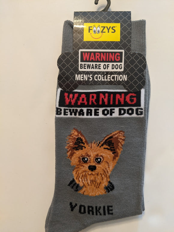 Yorkie - Men's Beware of Dog Canine Collection - BOD-32