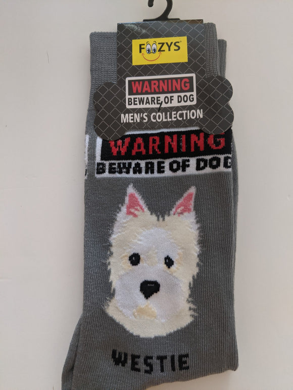 Westie - Men's Beware of Dog Canine Collection - BOD-36