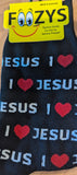 Religious I Love Jesus Men's Socks  FM-59