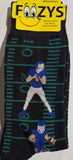Football # 2 Men's Socks  FM-123  NEW