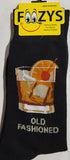 Old Fashioned / Whiskey Cocktail Men's Socks FM-126  NEW