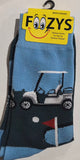Golf Cart on a Golf Course Men's Socks  FM-121  NEW