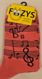 Musical Notes Socks  FC-80  ON SALE NOW