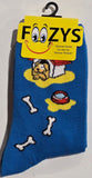 Dog House with Dog Bones Socks FC-137  (NEW COLORS)