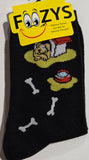 Dog House with Dog Bones Socks FC-137  (NEW COLORS)