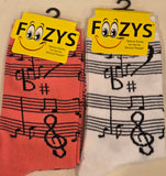 Musical Notes Socks  FC-80  ON SALE NOW