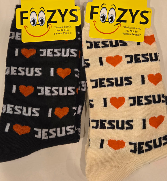 Religious I Love Jesus Socks  FC-191