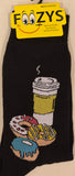 Donuts & Coffee To Go Men's Socks  FM-36  ON SALE NOW