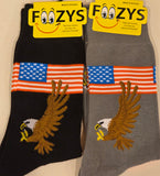 American Flag & Eagle Men's Socks   FM-54  ON SALE NOW