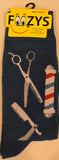 Barber Shop Men's Socks  FM-57  ON SALE NOW
