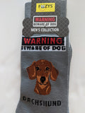 Dachshund - Men's Beware of Dog Canine Collection - BOD-10