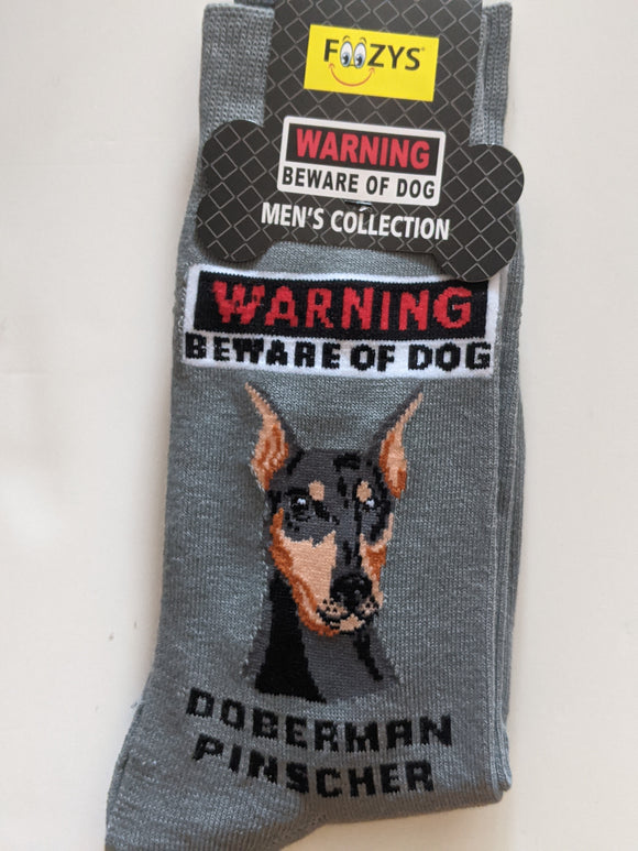 Doberman Pinscher - Men's Beware of Dog Canine Collection - BOD-12