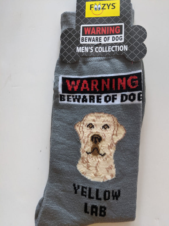 Yellow Lab - Men's Beware of Dog Canine Collection - BOD-22