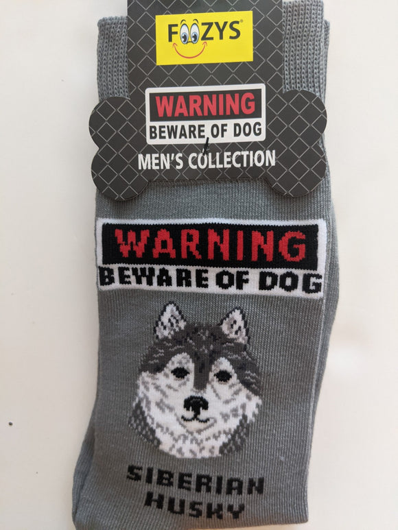 Siberian Husky - Men's Beware of Dog Canine Collection - BOD-30
