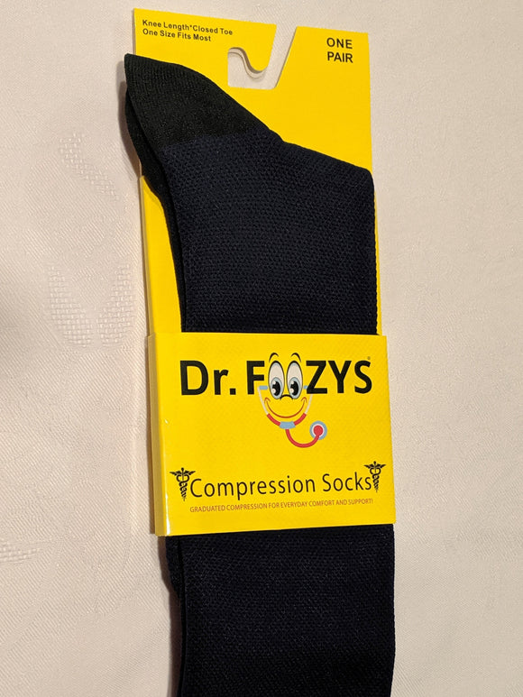 Compression Socks NAVY BLUE DFC-12 foozyfunsocks Compression Socks NAVY BLUE DFC-12 foozyfunsocks