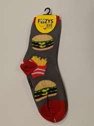 Hamburger & Fries Kids Socks  FB-07