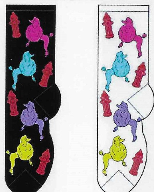 Colorful Poodles Socks  FC-101