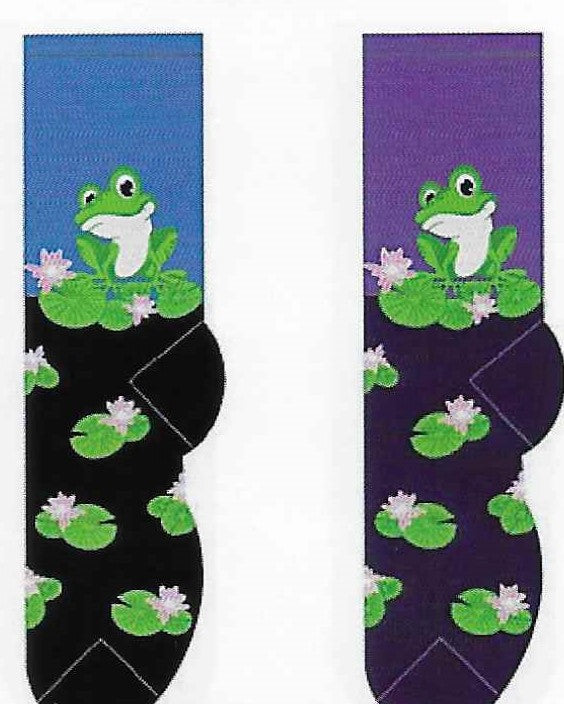 Frog on Lily Pad Socks  FC-32