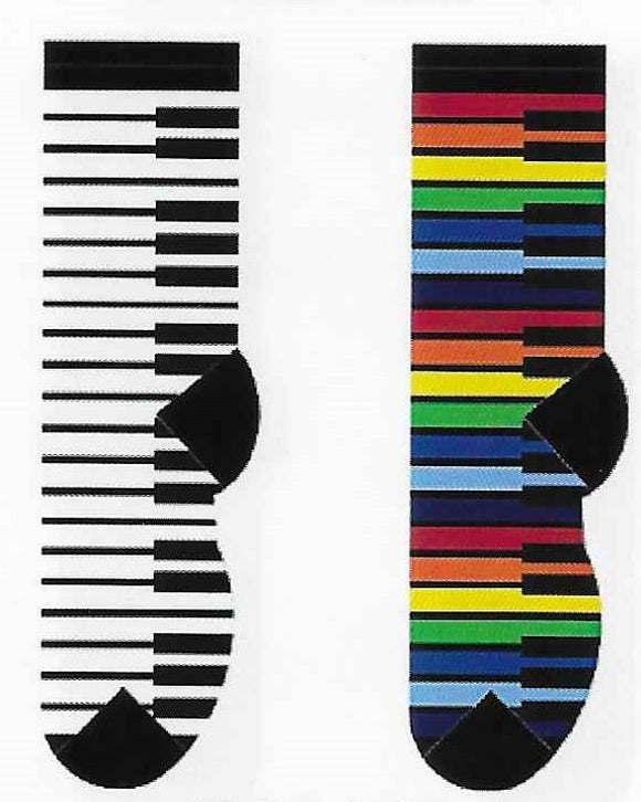 Colorful Piano Keys Socks  FC-81