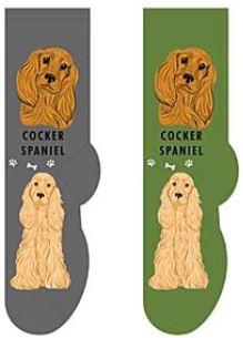 Cocker Spaniel Canine Collection Socks  FCC-10