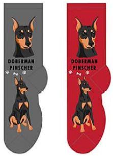 Doberman Pinscher Canine Collection Socks  FCC-13