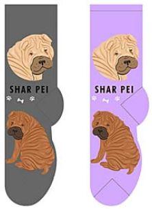 Shar Pei Canine Collection Socks  FCC-48
