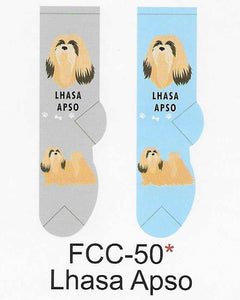 Lhasa Apso Canine Collection Socks   FCC-50