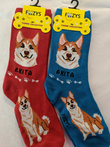 Akita Canine Collection Socks   FCC-55