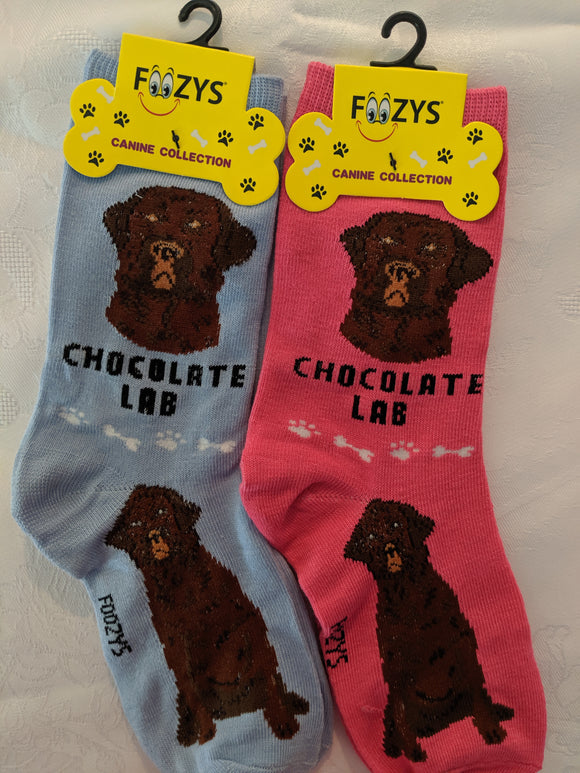 Labrador - Chocolate Lab Canine Collection Socks  FCC-62