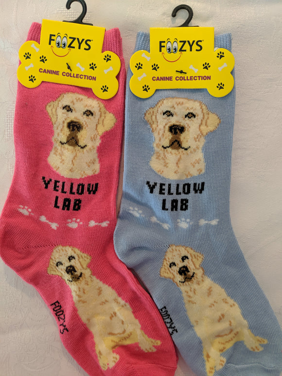 Labrador - Yellow Lab Canine Collection Socks  FCC-63