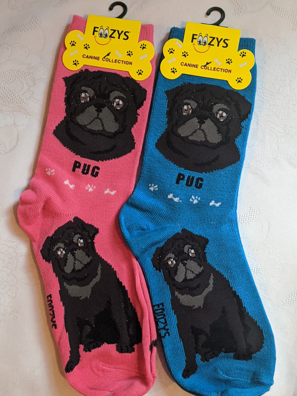 Pug # 2 Canine Collection Socks   FCC-73