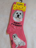 Great Pyrenees Canine Collection Socks   FCC-78