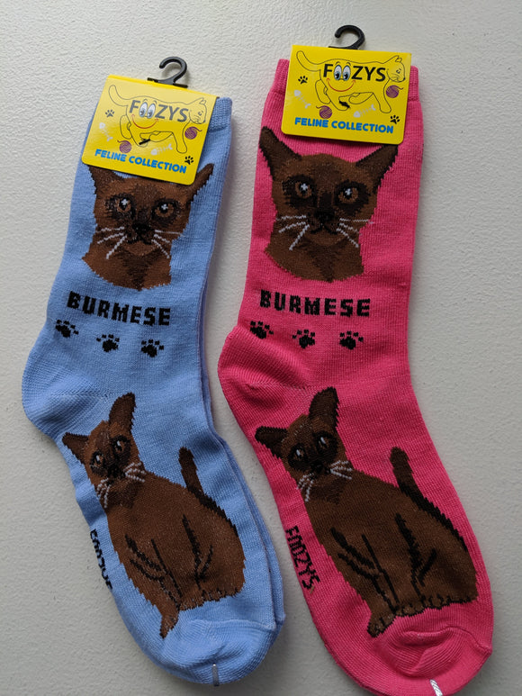 Burmese Feline Collection Socks   FFC-06