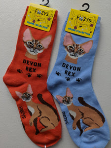 Devon Rex Feline Collection Socks   FFC-08