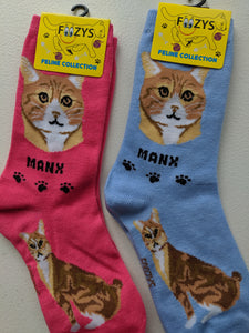 Manx Feline Collection Socks   FFC-12