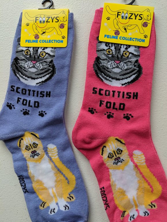 Scottish Fold Feline Collection Socks   FFC-18