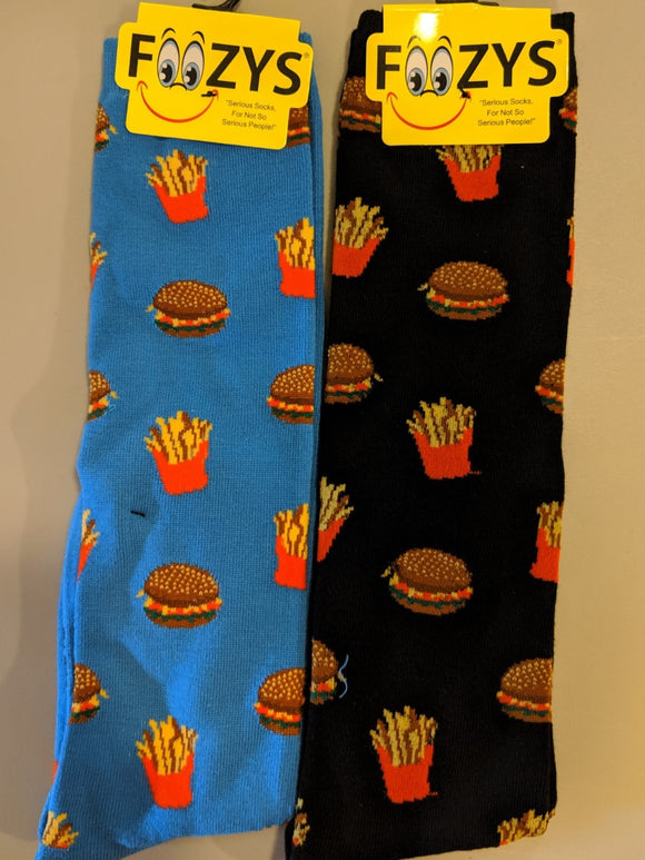 Hamburger & Fries KNEE HIGH Socks  FK-04