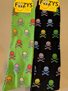 Colorful Skulls & Crossbones KNEE HIGH Socks  FK-27