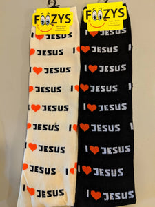 Religious I Love Jesus KNEE HIGH Socks  FK-36