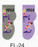 Yoga Time No Show Socks  FL-24