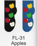 Apples No Show Socks   FL-31