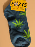 Cannabis Weed / Pot No Shows / Low Cut Socks   FL-48