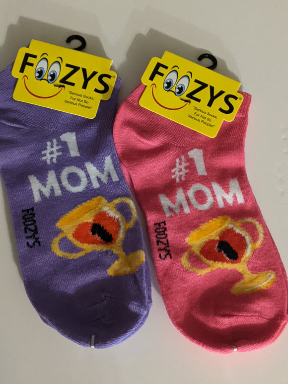 # 1 Mom No Shows / Low Cut Socks   FL-49