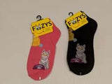 Cat & Yarn Ball No Show Socks  FL-03